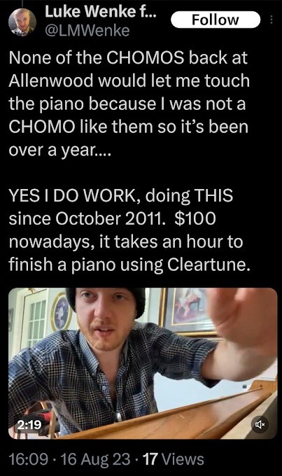 luke wenke denies being unemployed x/twitter screenshot august 2023