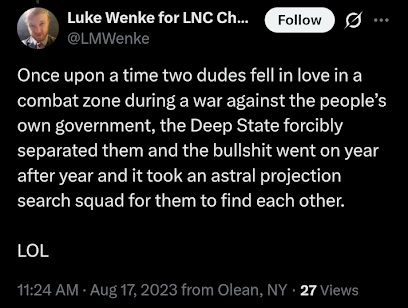 luke wenke romantic delusion about stalking victim benjamin ryan teeter august 2023 x/twitter screenshot