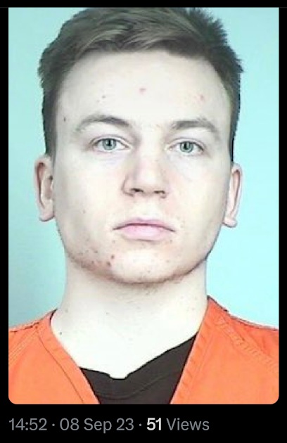 luke wenke obsesses over stalking victim benjami ryan teeter x/twitter screenshot september 2023