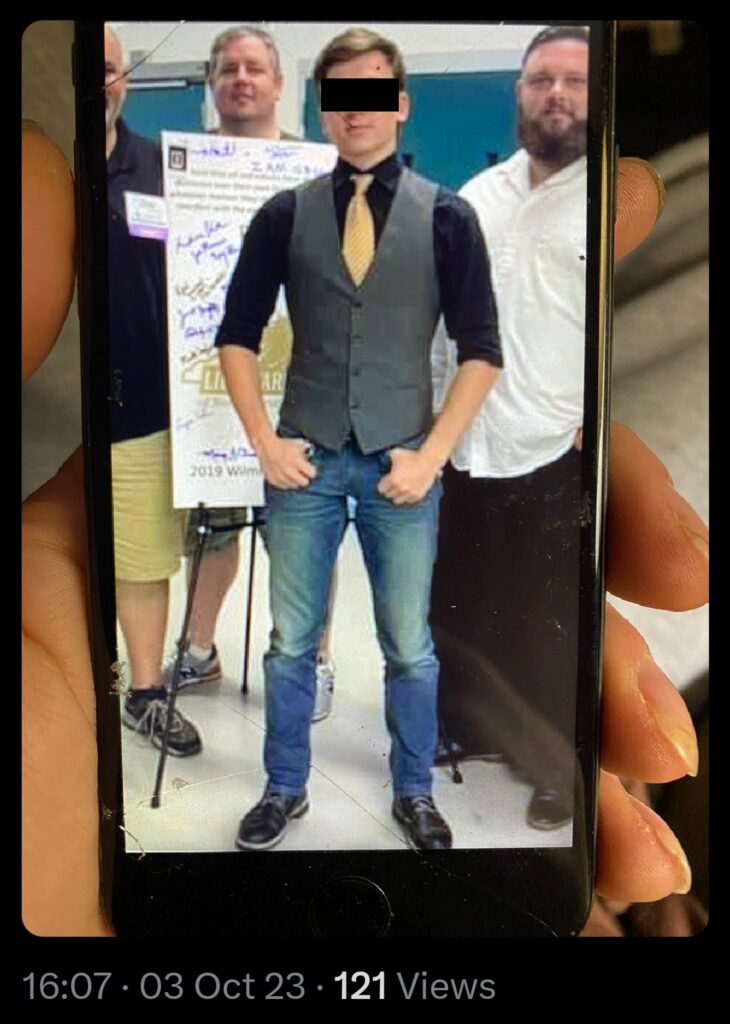 luke wenke x twitter screenshot ryan benjamin teeter obsession 2023