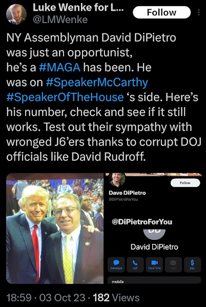 luke wenke trash talks ny assemblyman david dipietro and federal prosecutor david rudroff