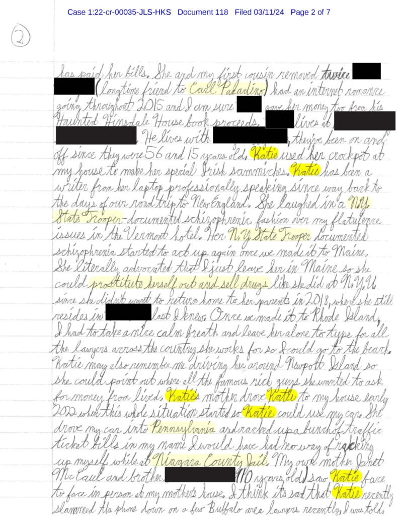 letter from luke wenke to federal judge john sinatra jr. march 2024