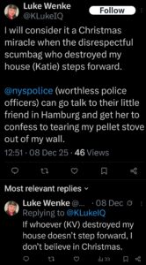 luke wenke katie obsession x twitter screenshot 2025