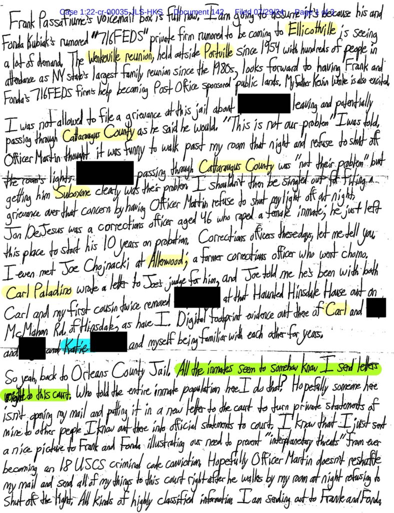 letter from luke wenke to the honorable john l. sinatra jr. 07/29/2024
