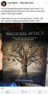 luke wenke facebook screenshot 2023 witchcraft ryan obsession