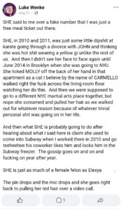 luke wenke katie obsession lies rumors 2023 facebook screenshot