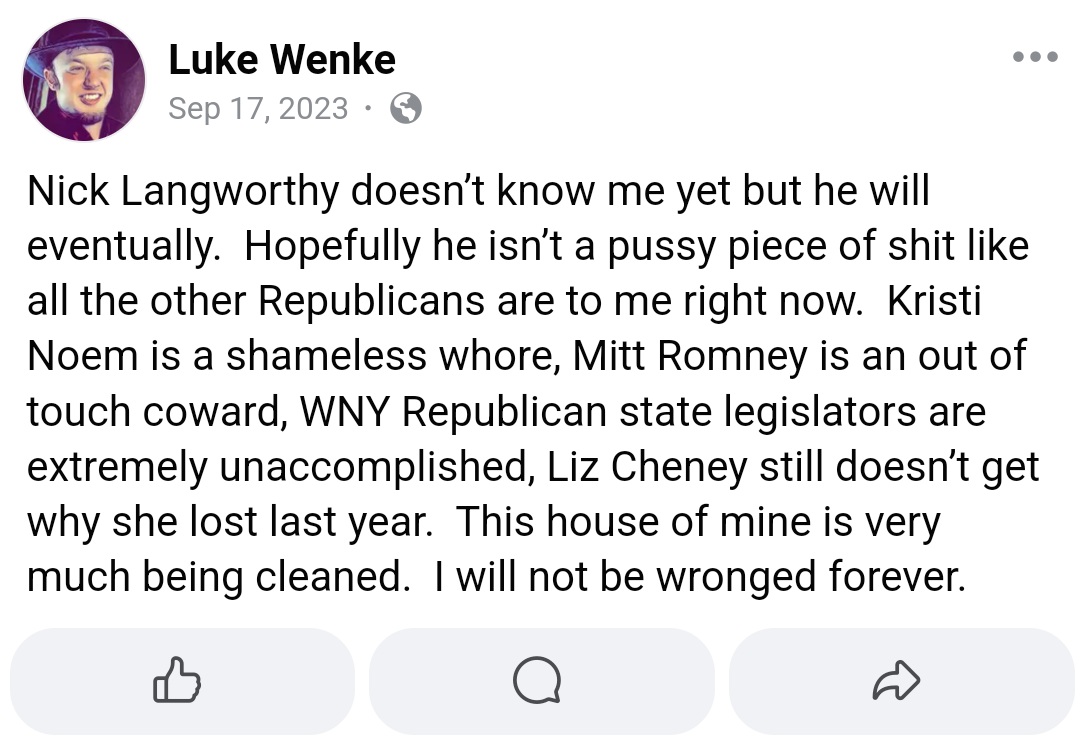 luke wenke facebook screenshot nick langworthy 2023