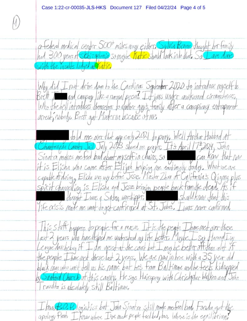 letter from luke wenke to the honorable john l. sinatra jr. april 2024