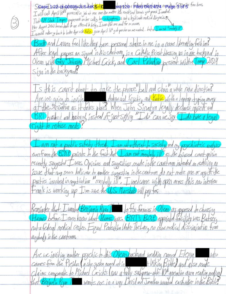 letter from luke wenke to the honorable john l. sinatra, jr.; 04/24/2024