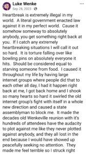 luke wenke facebook screenshot wenkeville 2023