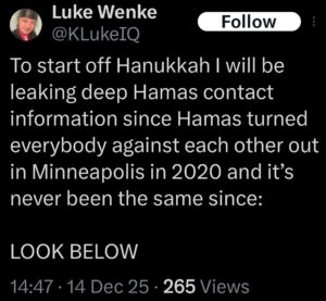 luke wenke x twitter screenshots dox leak information 2025